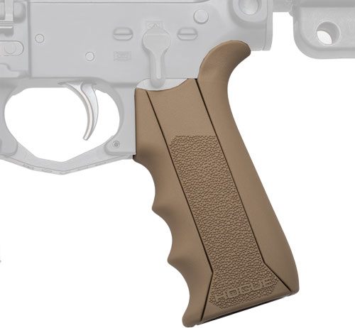 Hogue 13043 Modular Overmolded Flat Dark Earth Rubber Pistol Grip with Fing view 2