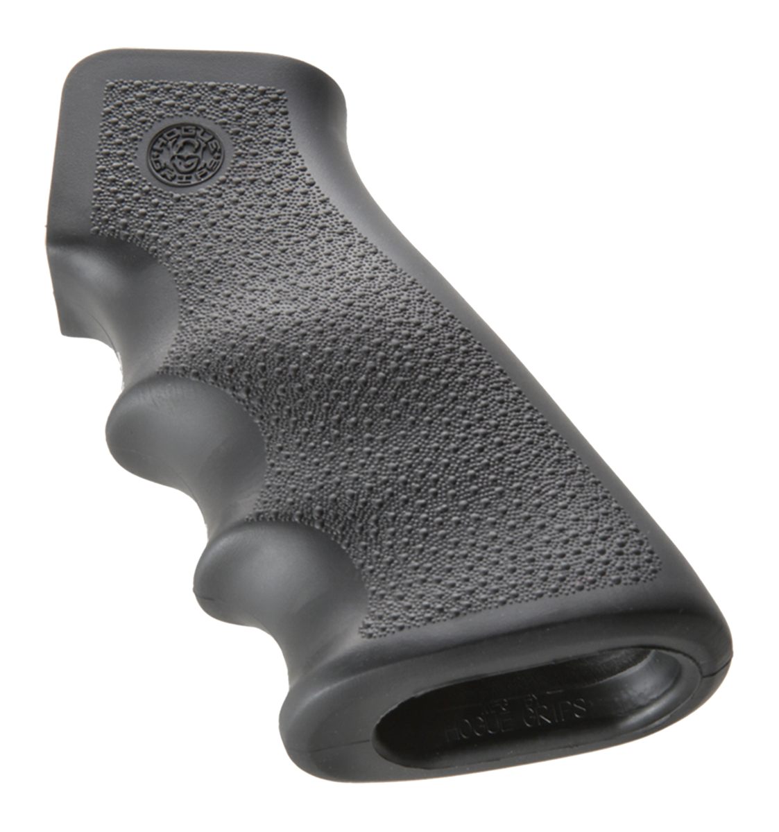 Hogue Combat Grips 15000 OverMolded Black Rubber with Finger Grooves for AR