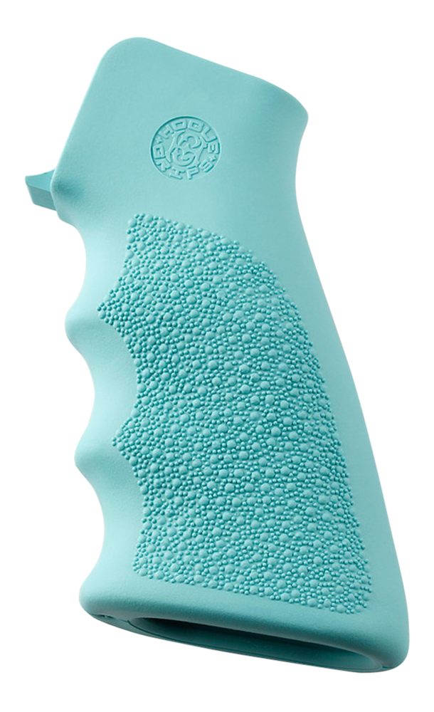 Hogue 15015 OverMolded Grip Cobblestone Aqua Blue Rubber with Finger Groove