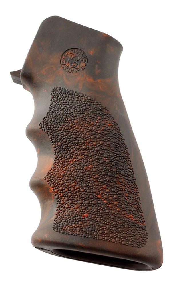 Hogue Combat Grips 15016 OverMolded Cobblestone Red Lava Rubber with Finger
