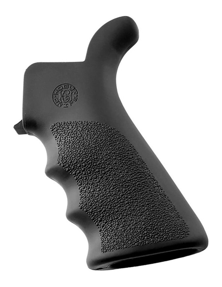 Hogue Combat Grips 15020 OverMolded Beavertail Cobblestone Black Rubber wit