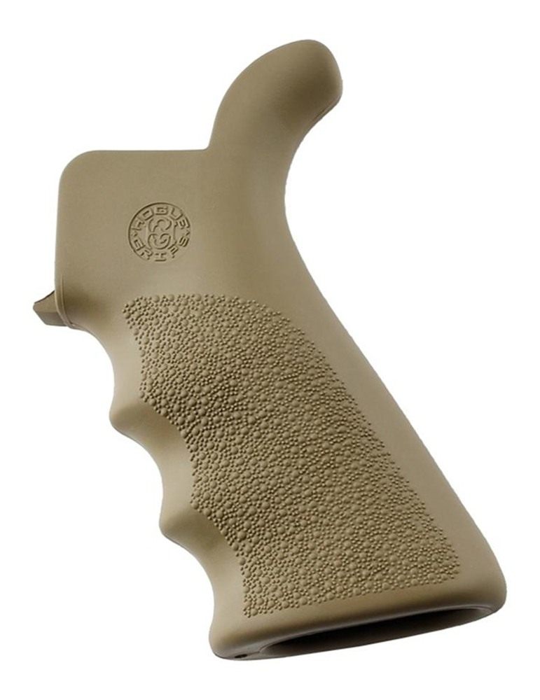 Hogue Combat Grips 15023 OverMolded Beavertail Cobblestone Desert Tan Rubbe view 2