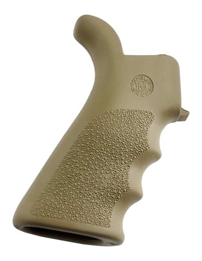 Hogue Combat Grips 15023 OverMolded Beavertail Cobblestone Desert Tan Rubbe view 3