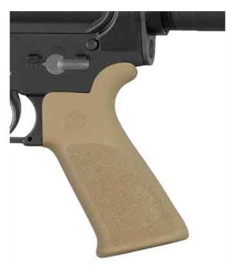 Hogue Combat Grips 15033 OverMolded Beavertail Cobblestone Desert Tan Rubbe