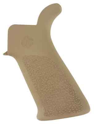 Hogue Combat Grips 15033 OverMolded Beavertail Cobblestone Desert Tan Rubbe view 2