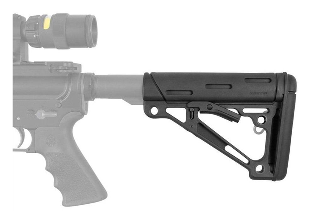 Hogue Combat Grips 15040 OverMolded Collapsible Buttstock made of Synthetic