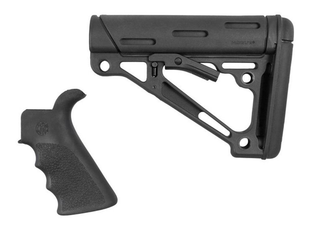 Hogue Combat Grips 15056 OverMolded Combo Kit Collapsible Black Rubber Synt view 2
