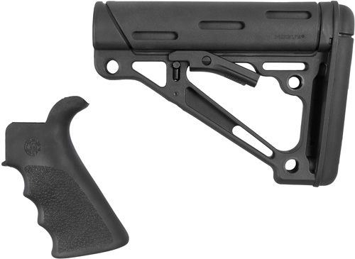 Hogue Combat Grips 15056 OverMolded Combo Kit Collapsible Black Rubber Synt view 3