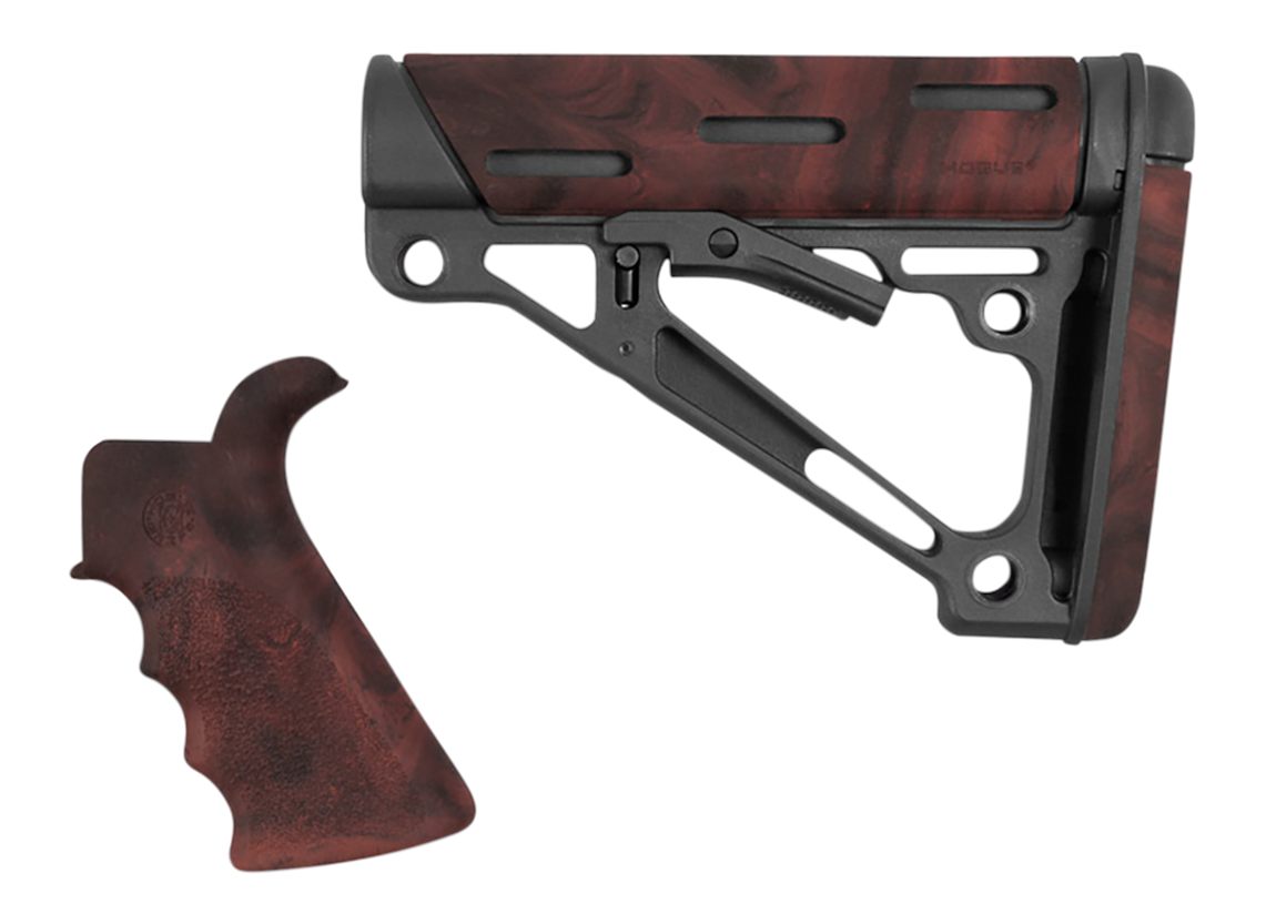 Hogue Combat Grips 15456 OverMolded Collapsible Buttstock Black Synthetic R