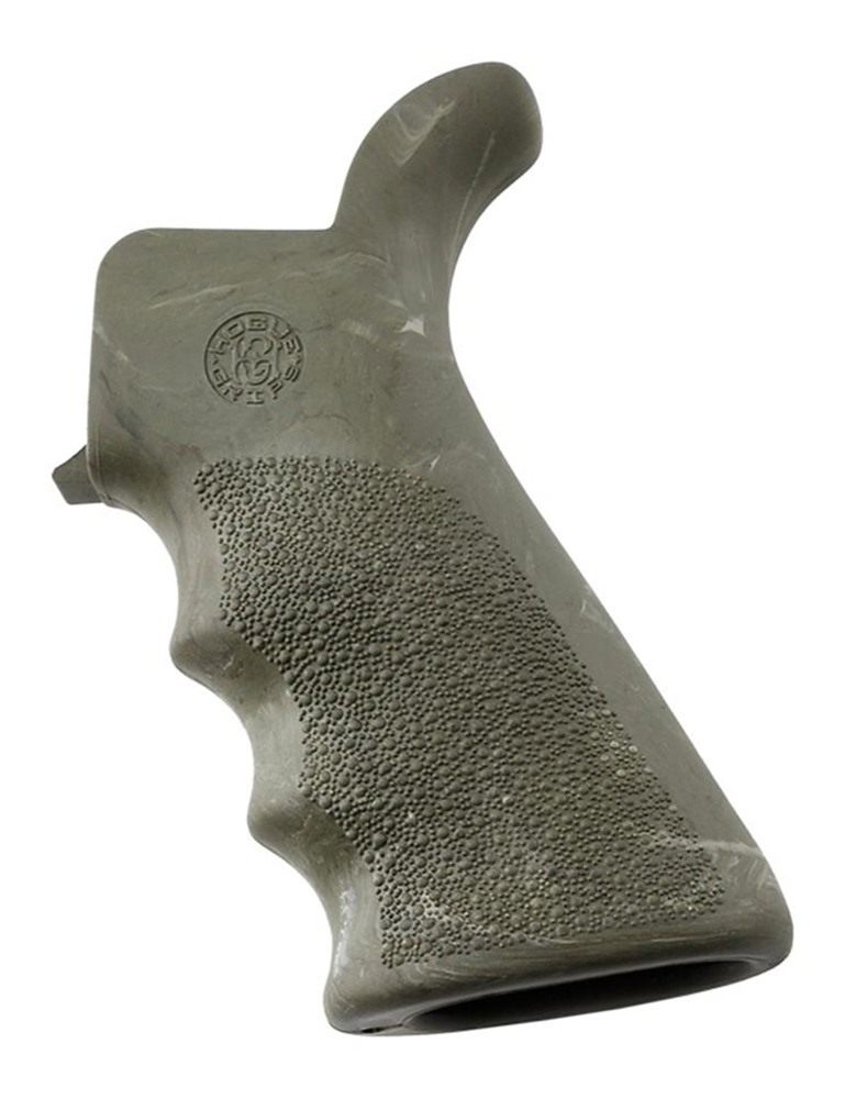 Hogue AR-15/M-16 Rubber Grip Beavertail with Finger Grooves Ghillie Green