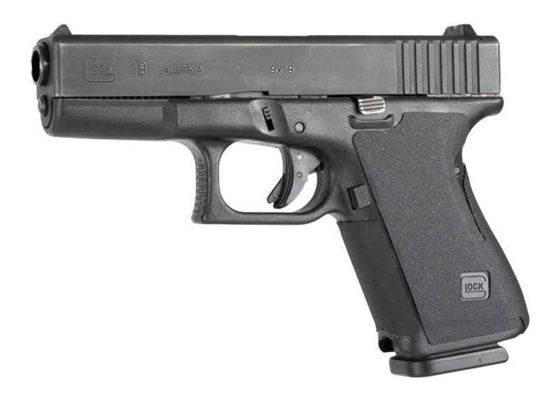 Hogue Glock 19, 23, 32 - Wrapter Rubber Adhesive Grip - Grain Texture - Bla