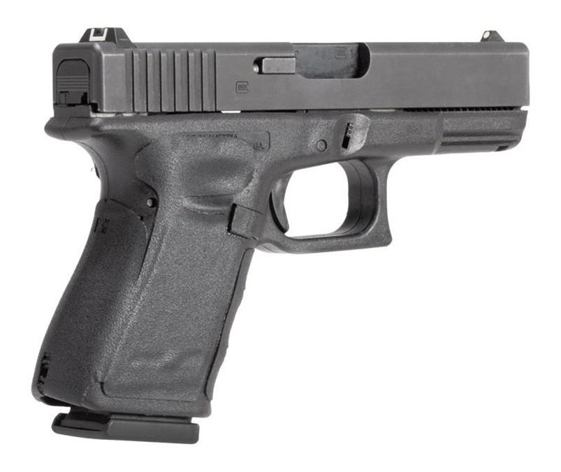 Hogue Glock 19, 19MOS, 23, 32 - Wrapter Rubber Adhesive Grip - Grain Textur