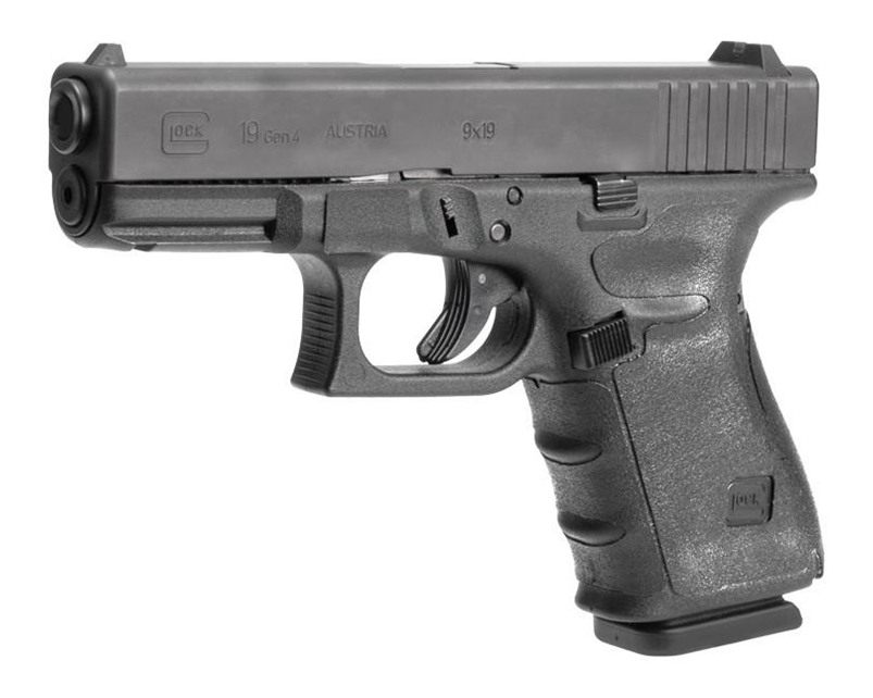 Hogue Glock 19, 19MOS, 23, 32 - Wrapter Rubber Adhesive Grip - Grain Textur view 2