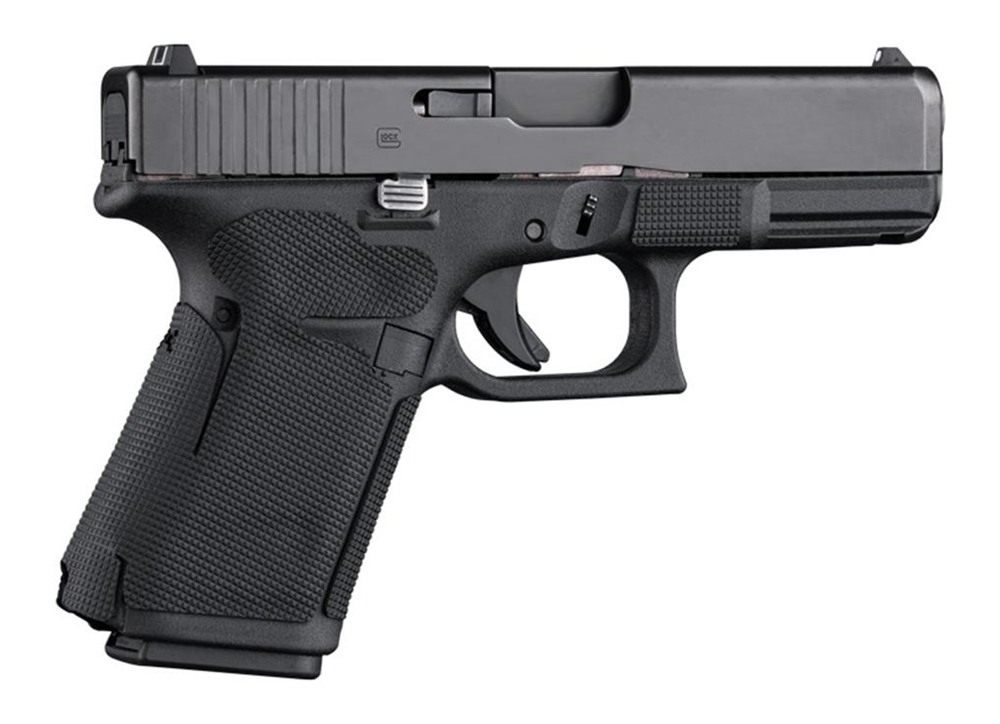 Hogue Glock 19, 19MOS, 44 - Wrapter Rubber Adhesive Grip - Block Texture view 2