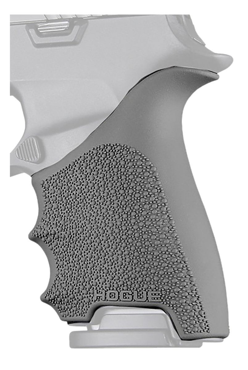 Hogue 17612 Grip Sleeve Handall Beavertail Slate Gray Rubber Fits Sig Sauer