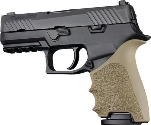 Hogue HandAll Beavertail Grip Sleeve Sig Sauer P320 Compact Flat Dark Earth