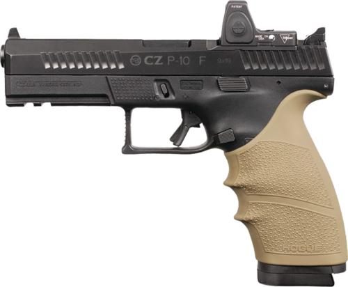 Hogue HandAll Beavertail Grip Sleeve CZ P-10 Full Size 9mm Flat Dark Earth