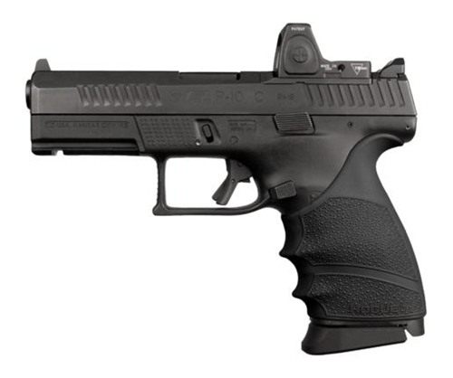Hogue Combat Grips HandAll Beavertail Sleeve CZ P-10 Compact 9mm - Black view 2