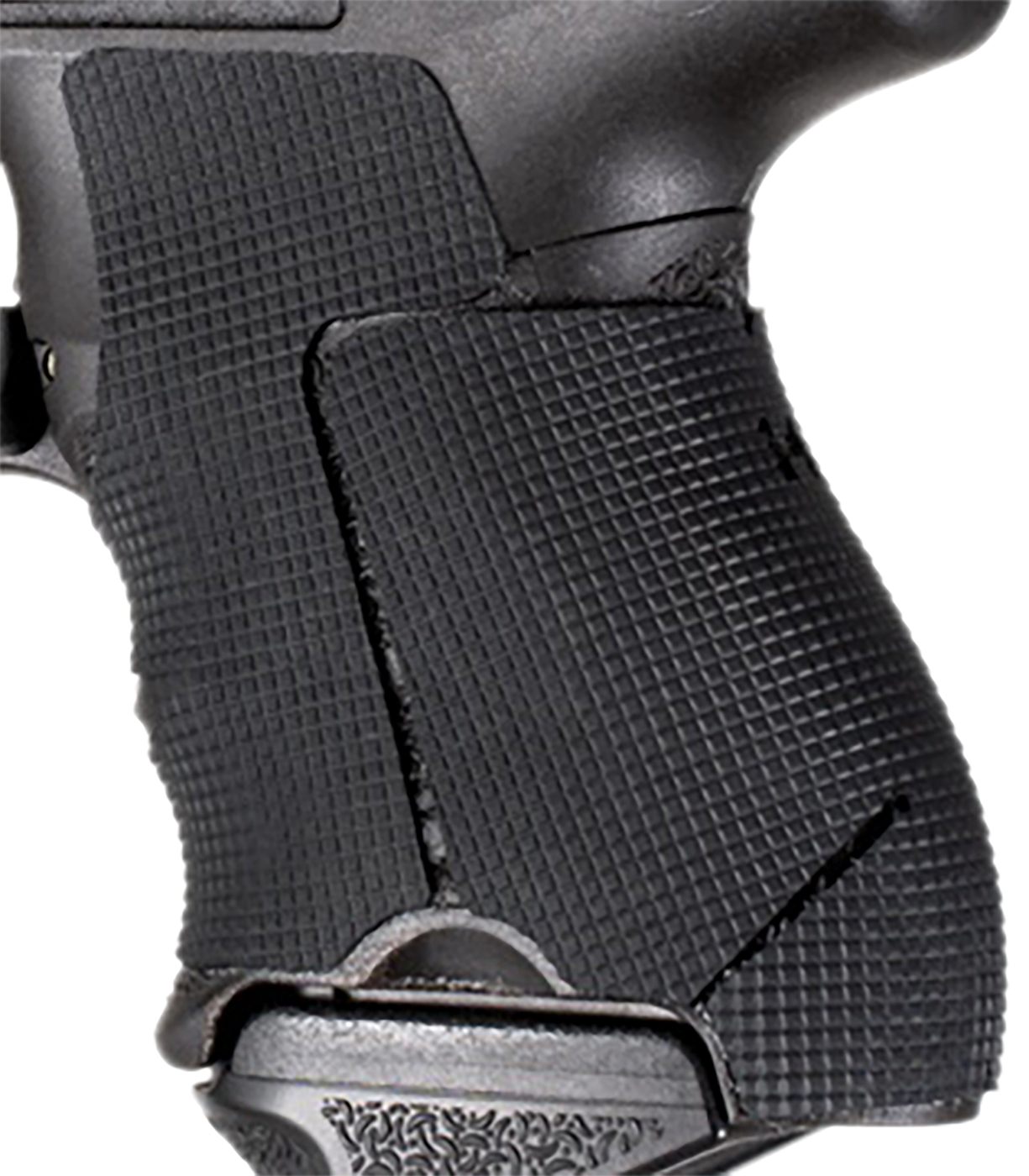 Hogue HK P30SK - Wrapter Rubber Adhesive Grip - Block Texture - Black - Med