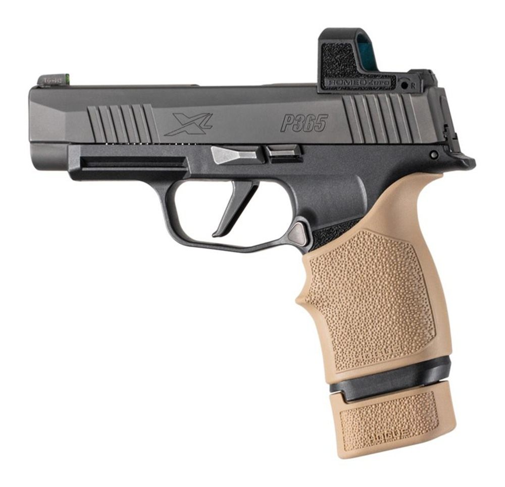Hogue Sig Sauer P365 XL OverMolded Rubber Grip Extension Base Pad for 15 Ro view 2