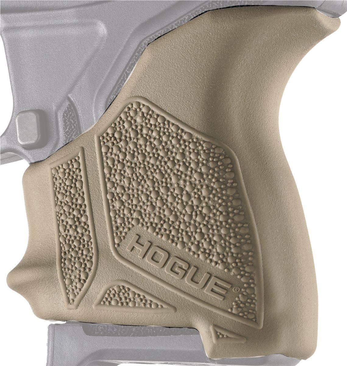 Hogue 18123 HandAll Beavertail Grip Sleeve made of Rubber with Textured Fla