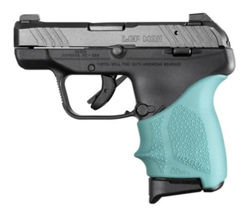 Hogue HandAll Beavertail Grip Sleeve Ruger LCP Max Aqua