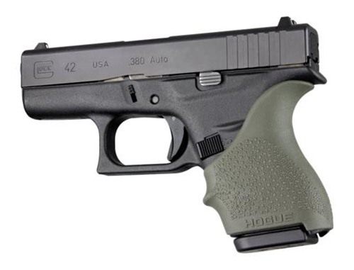 Hogue HandAll Beaver Tail Grip Sleeve Glock 42 43 OD Green