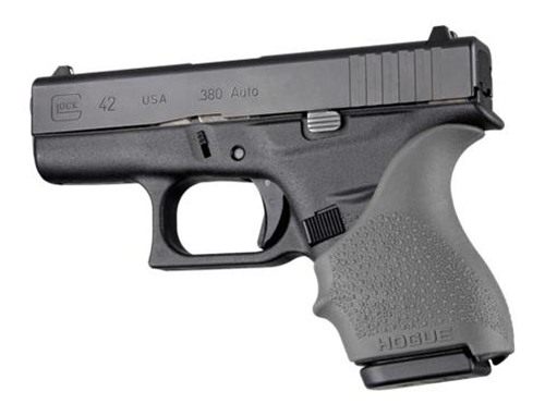 Hogue HandAll Beavertail Handgun Grip Sleeve for Glock 42 43 Slate Grey