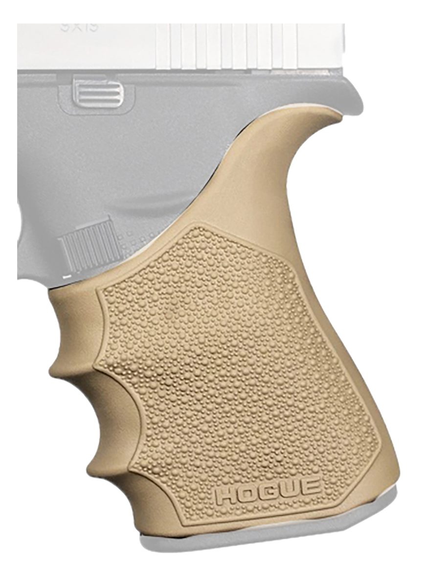Hogue Combat Grips 18213 Sleeve Handall Beavertail Flat Dark Earth Rubber
