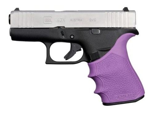 Hogue HandAll Beavertail Grip Sleeve Glock 43X 48 - Purple