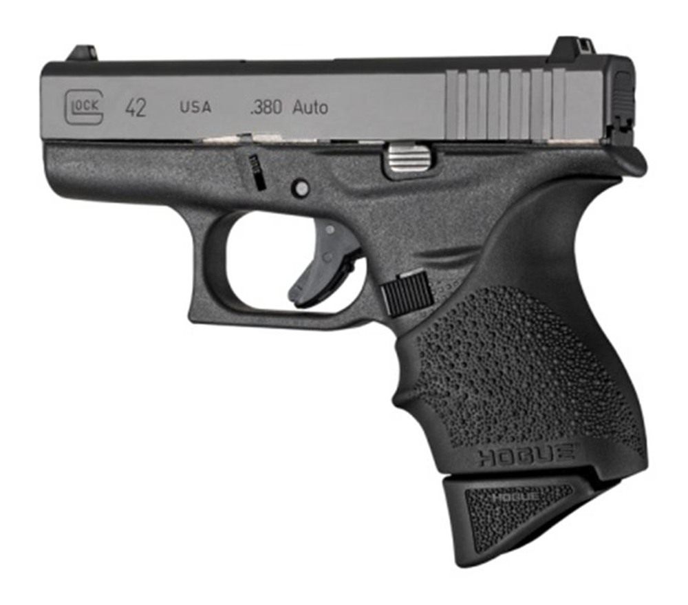 Hogue 18220 Extension Base Pad Fits Glock 42 Compatible w/ 6rd Magazine Bla view 2