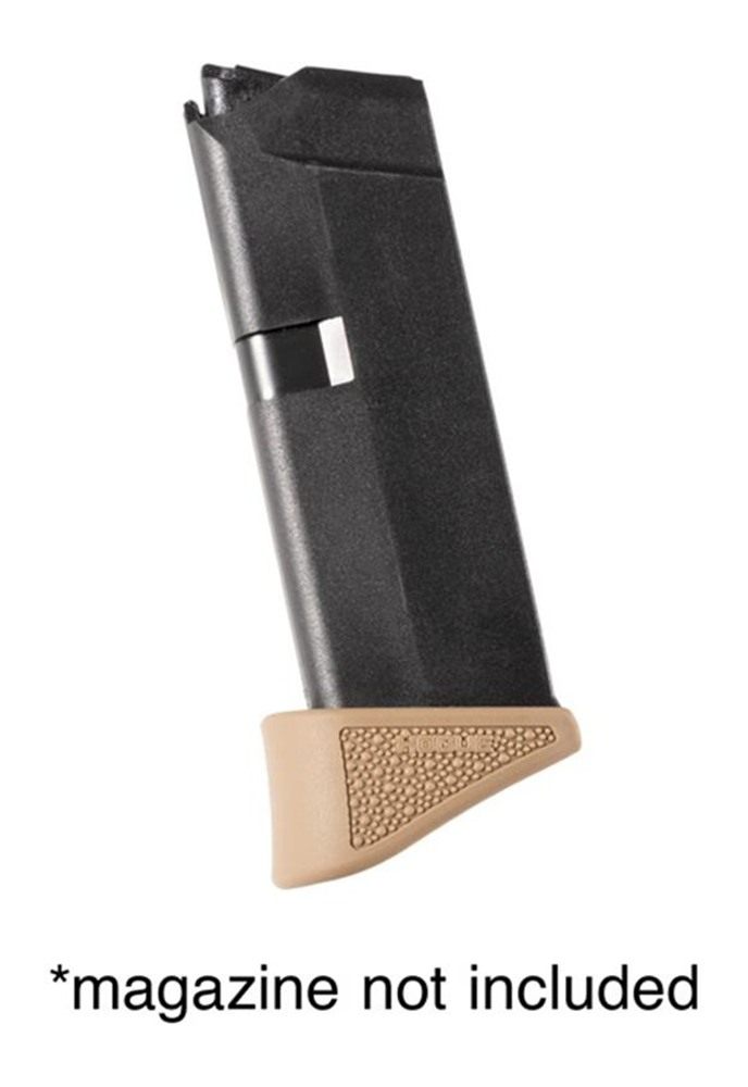 Hogue 18223 Extension Base Pad Fits Glock 42 Compatible w/ 6rd Magazine FDE view 3