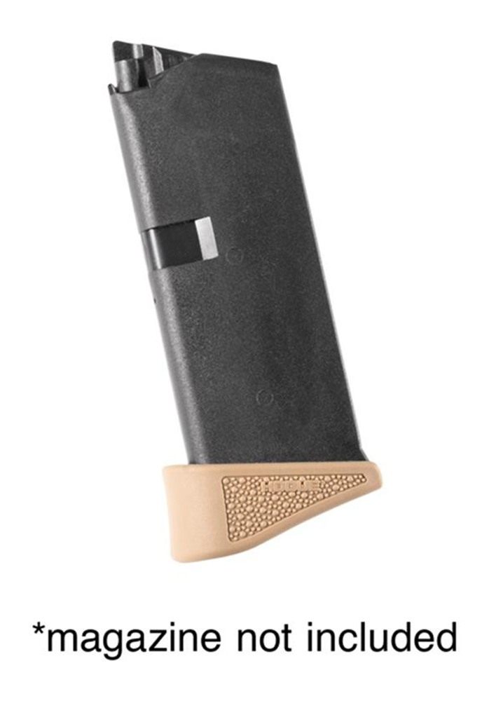 Hogue 18233 Extension Base Pad Fits Glock 43 Compatible w/ 6rd Magazine FDE view 3