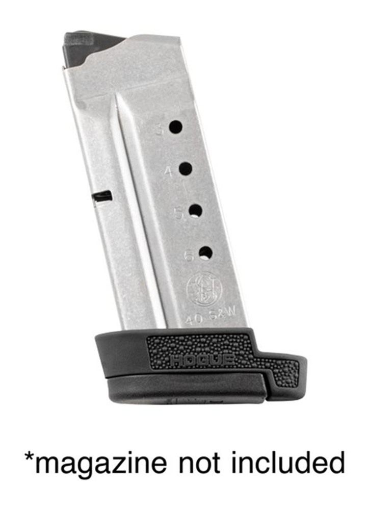 Hogue S W M P Shield 40 Cal OverMolded Rubber Grip Extension Base Pad for 7 view 2