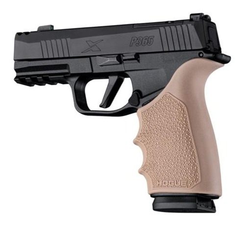 Hogue HandAll Beavertail Handgun Grip Sleeve for Sig Sauer P365 XMacro FDE