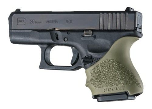 Hogue HandAll Beavertail Grip Sleeve Glock 26/27-OD Green