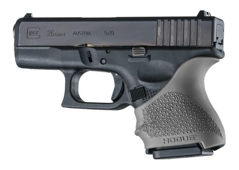 Hogue HandAll Beavertail Handgun Grip Sleeve for Glock 26/27 Slate Grey