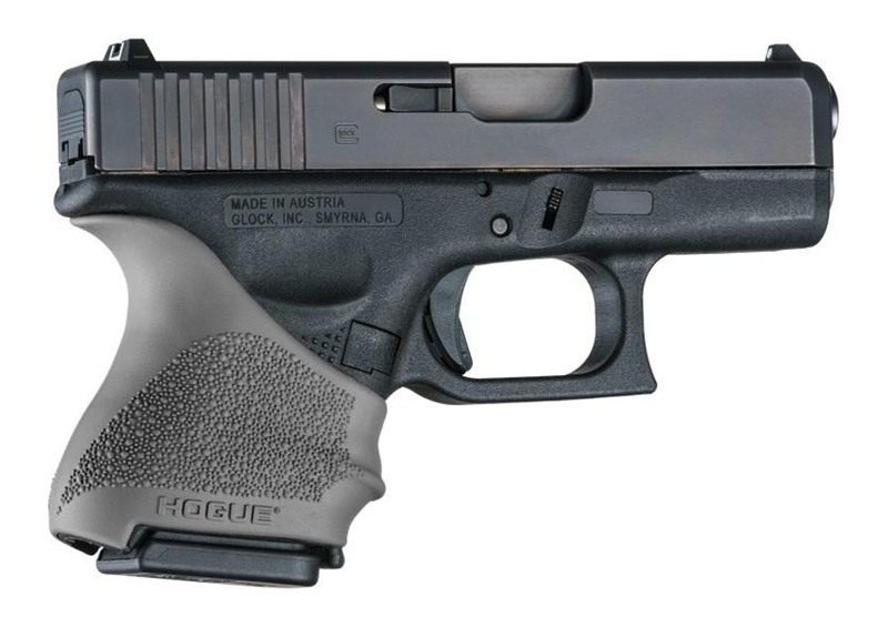 Hogue HandAll Beavertail Handgun Grip Sleeve for Glock 26/27 Slate Grey view 2