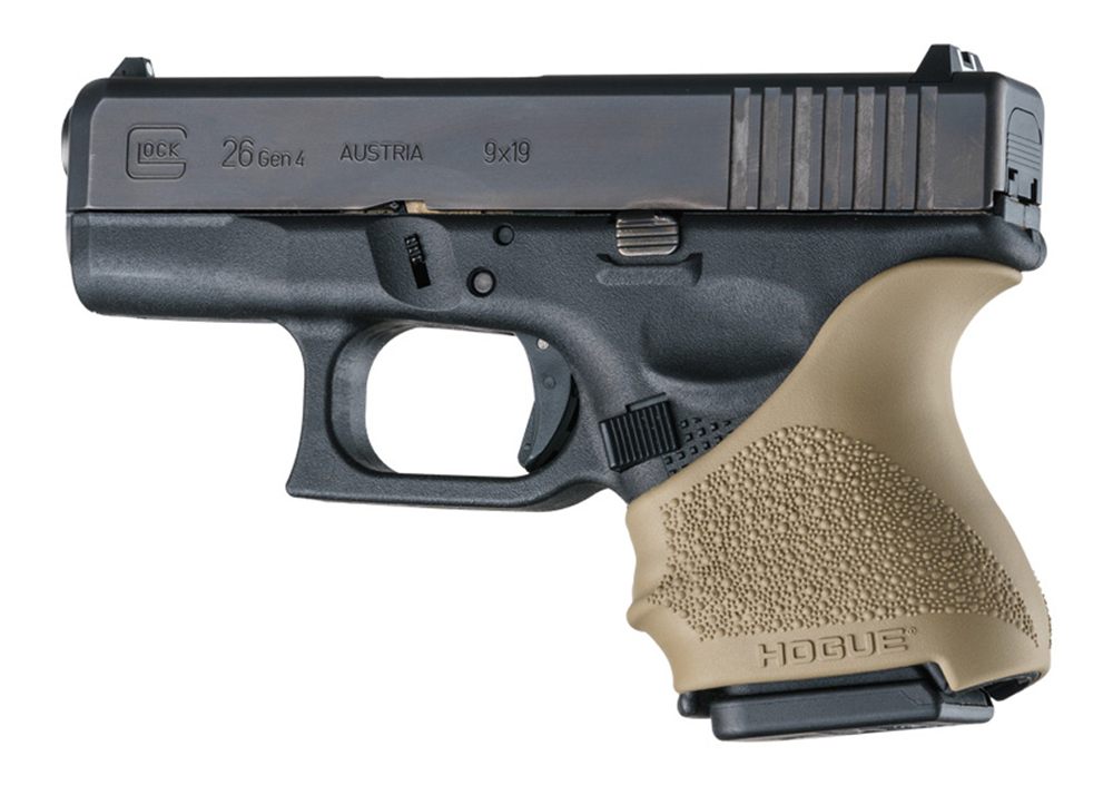 Hogue 18603 HandAll Beavertail Grip Sleeve Compatible w/Glock 26/27 Texture