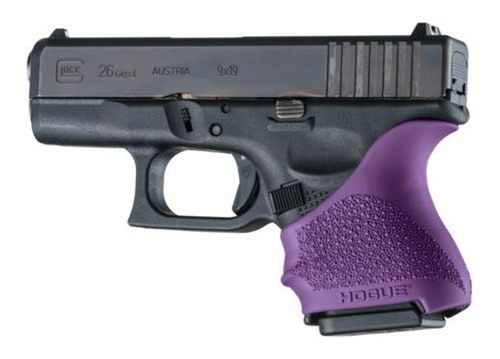 Hogue HandAll Beavertail Grip Sleeve Glock 26/27-Purple