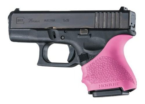 Hogue HandAll Beavertail Grip Sleeve Glock 26/27-Pink