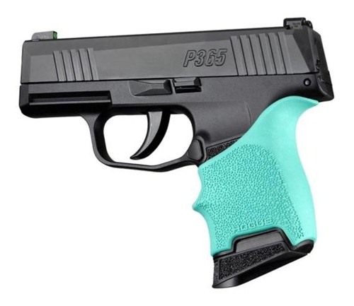 Hogue HandAll Beavertail Grip Sleeve Sig Sauer P365 Aqua