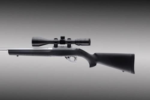 Hogue 22000 OverMolded Rifle Stock Aluminum Pillar Bedded Black Synthetic f