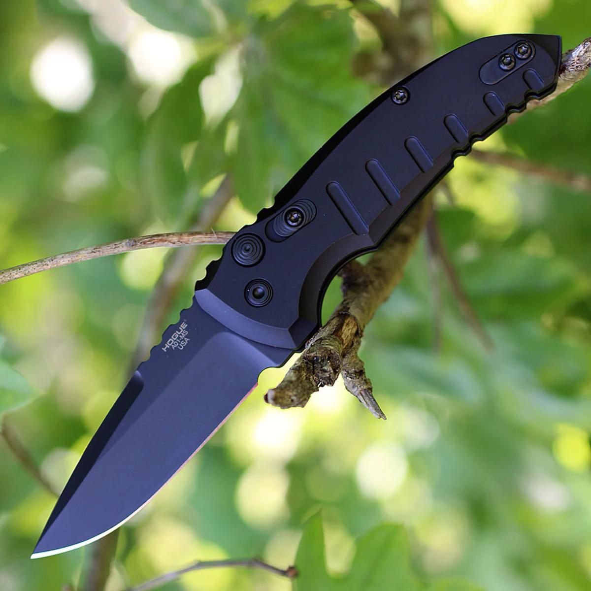 Hogue Knife 24116 A01 2.75in Folding Drop Point Plain Black Cerakote 154CM