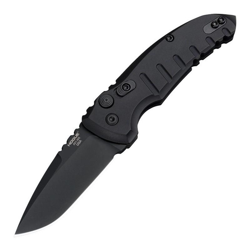 Hogue Knife 24116 A01 2.75in Folding Drop Point Plain Black Cerakote 154CM view 3