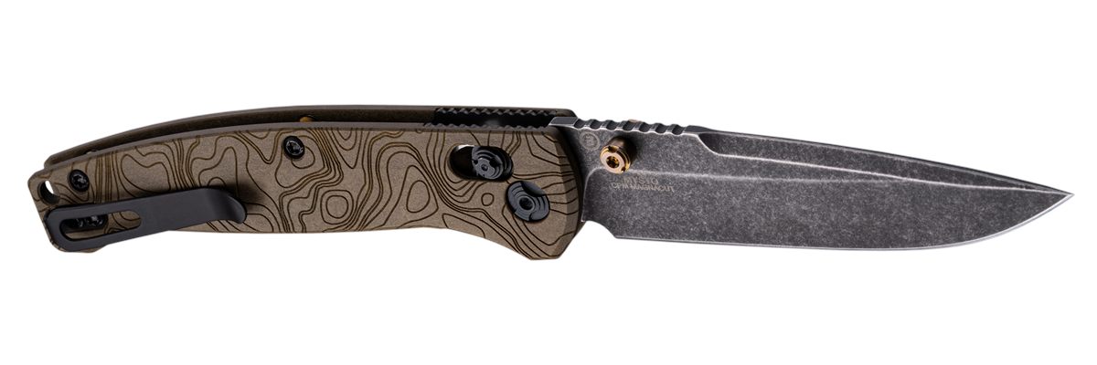 Hogue Knife 24453 Mysto 3.40in Folding Drop Point Plain Black Stonewashed C