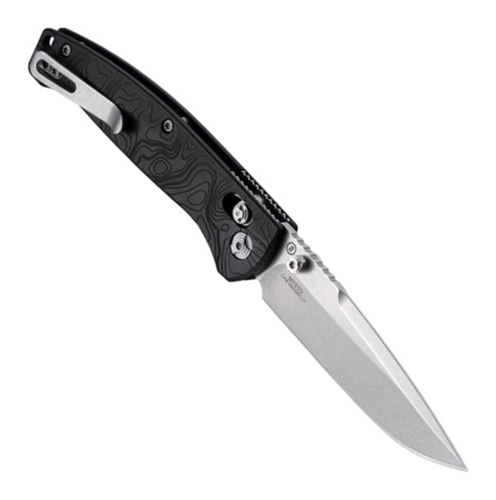 Hogue Knife 24457 Mysto 3.40in Folding Clip Point Plain Black Stonewashed C view 3