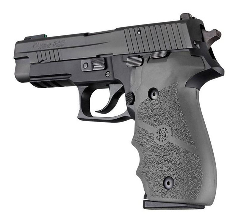 Hogue Overmolded Rubber Grip Handgun for Sig Sauer P226 Slate Grey with Fin