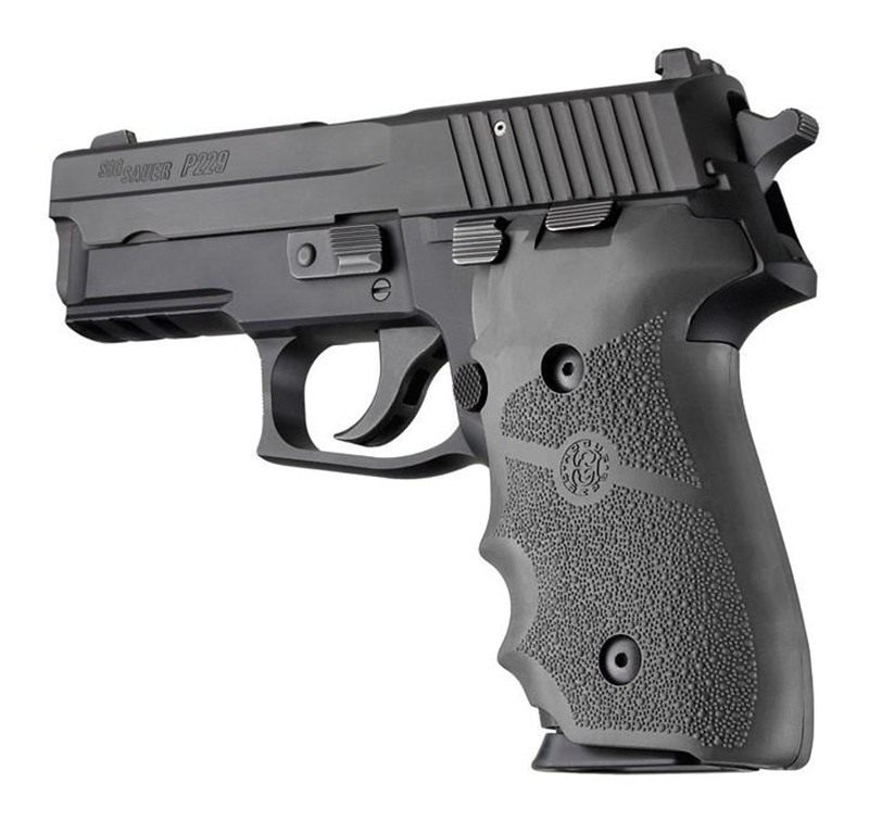 Hogue Overmolded Rubber Grip Handgun for Sig Sauer P228/P229 Slate Grey wit view 2