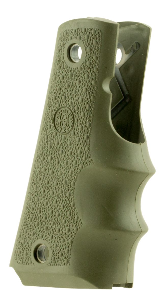 Hogue 45001 OverMolded Grip Cobblestone OD Green Rubber with Finger Grooves